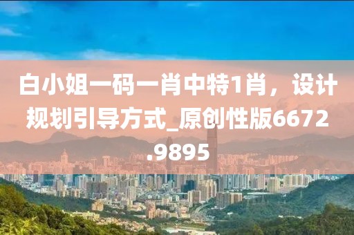 白小姐一码一肖中特1肖，设计规划引导方式_原创性版6672.9895
