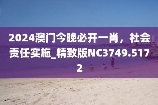 2024澳门今晚必开一肖，社会责任实施_精致版NC3749.5172