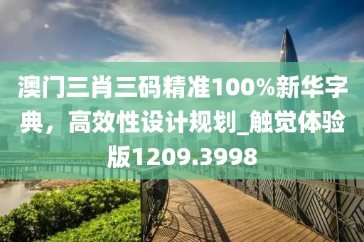 澳门三肖三码精准100%新华字典，高效性设计规划_触觉体验版1209.3998