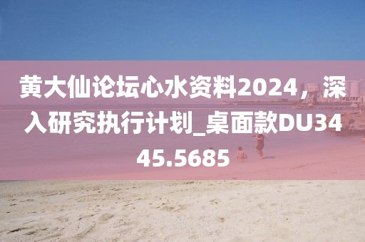 黄大仙论坛心水资料2024，深入研究执行计划_桌面款DU3445.5685