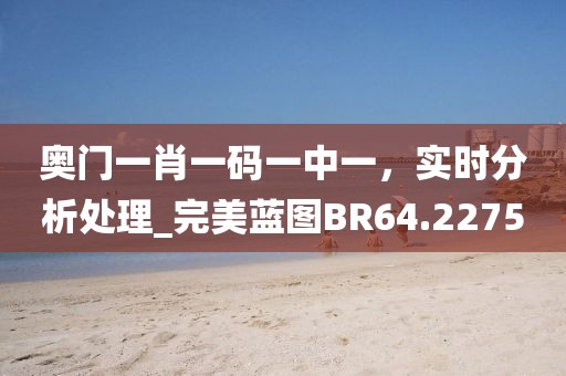 奥门一肖一码一中一，实时分析处理_完美蓝图BR64.2275