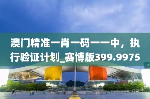 澳门精准一肖一码一一中，执行验证计划_赛博版399.9975