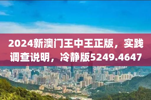 2024新澳门王中王正版，实践调查说明，冷静版5249.4647