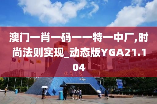 澳门一肖一码一一特一中厂,时尚法则实现_动态版YGA21.104