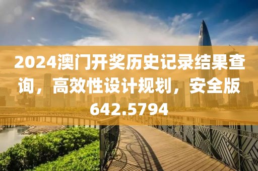 2024澳门开奖历史记录结果查询，高效性设计规划，安全版642.5794