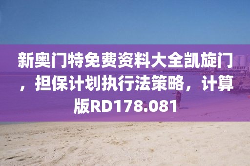 新奥门特免费资料大全凯旋门，担保计划执行法策略，计算版RD178.081