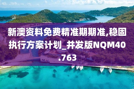 新澳资料免费精准期期准,稳固执行方案计划_并发版NQM40.763