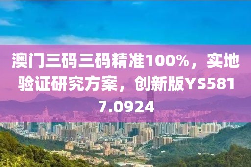 澳门三码三码精准100%，实地验证研究方案，创新版YS5817.0924