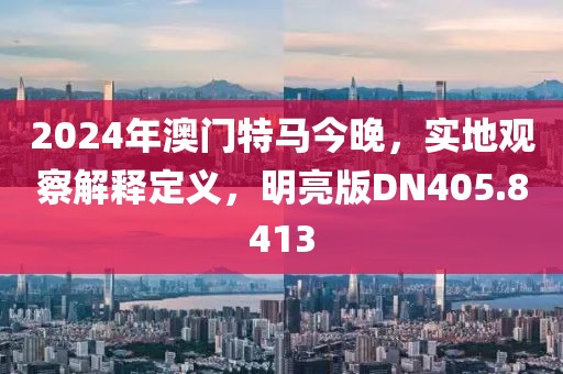 2024年澳门特马今晚，实地观察解释定义，明亮版DN405.8413