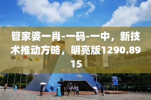 管家婆一肖-一码-一中，新技术推动方略，明亮版1290.8915