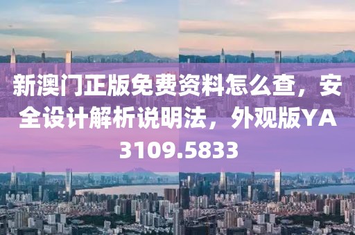 新澳门正版免费资料怎么查，安全设计解析说明法，外观版YA3109.5833