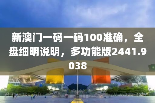 新澳门一码一码100准确，全盘细明说明，多功能版2441.9038