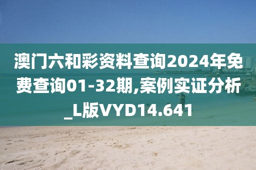 澳门六和彩资料查询2024年免费查询01-32期,案例实证分析_L版VYD14.641