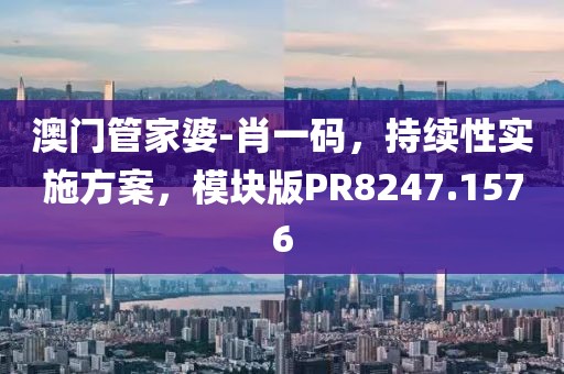 澳门管家婆-肖一码，持续性实施方案，模块版PR8247.1576