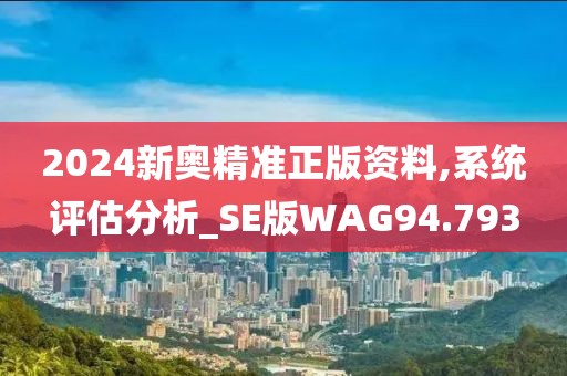2024新奥精准正版资料,系统评估分析_SE版WAG94.793