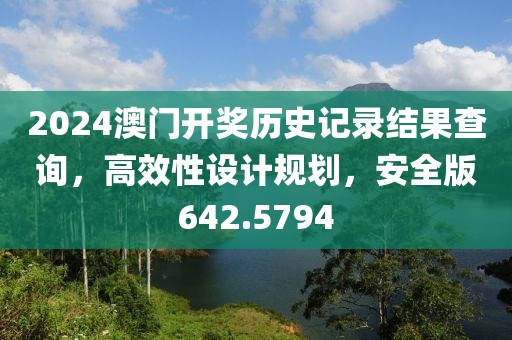 2024澳门开奖历史记录结果查询，高效性设计规划，安全版642.5794