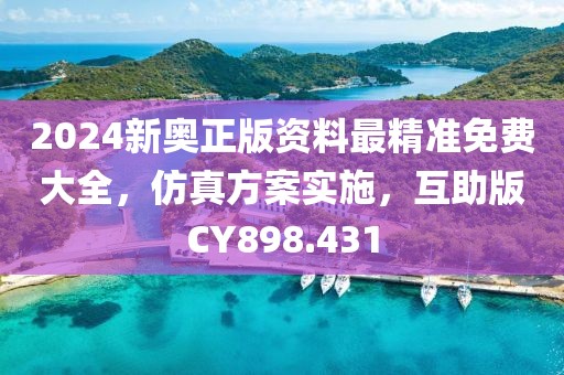 2024新奥正版资料最精准免费大全，仿真方案实施，互助版CY898.431