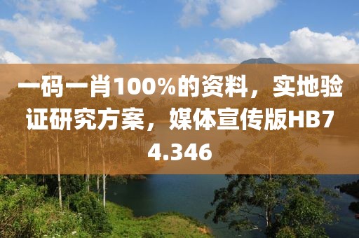 一码一肖100%的资料，实地验证研究方案，媒体宣传版HB74.346