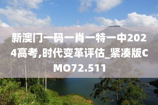 新澳门一码一肖一特一中2024高考,时代变革评估_紧凑版CMO72.511
