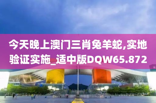 今天晚上澳门三肖兔羊蛇,实地验证实施_适中版DQW65.872