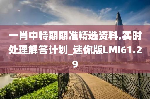 一肖中特期期准精选资料,实时处理解答计划_迷你版LMI61.29