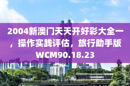 2004新澳门天天开好彩大全一，操作实践评估，旅行助手版WCM90.18.23