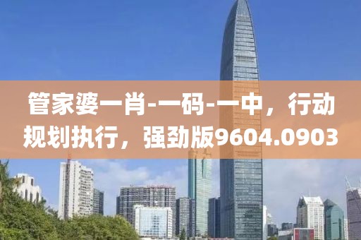 管家婆一肖-一码-一中，行动规划执行，强劲版9604.0903