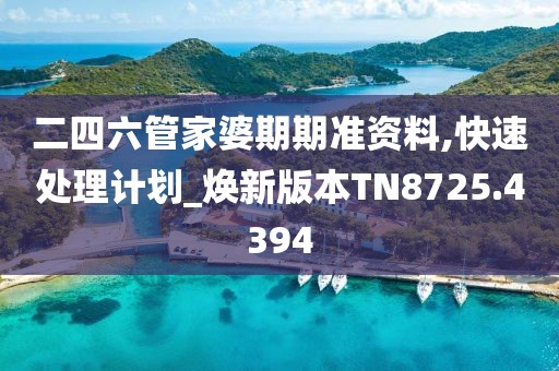 二四六管家婆期期准资料,快速处理计划_焕新版本TN8725.4394