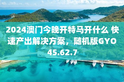 2024澳门今晚开特马开什么 快速产出解决方案，随机版GYO45.62.7