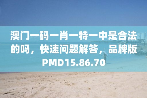 澳门一码一肖一特一中是合法的吗，快速问题解答，品牌版PMD15.86.70