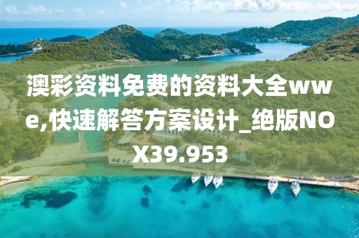 澳彩资料免费的资料大全wwe,快速解答方案设计_绝版NOX39.953