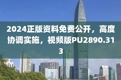 2024正版资料免费公开，高度协调实施，视频版PU2890.313