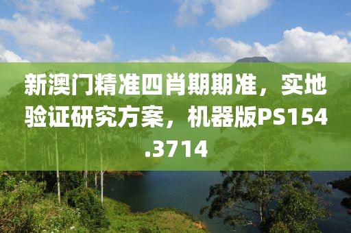 新澳门精准四肖期期准，实地验证研究方案，机器版PS154.3714