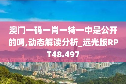 澳门一码一肖一特一中是公开的吗,动态解读分析_远光版RPT48.497