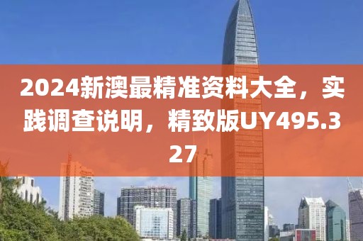 2024新澳最精准资料大全，实践调查说明，精致版UY495.327
