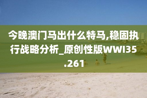 今晚澳门马出什么特马,稳固执行战略分析_原创性版WWI35.261