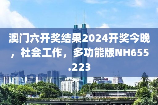 澳门六开奖结果2024开奖今晚，社会工作，多功能版NH655.223