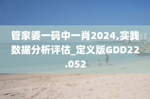 管家婆一码中一肖2024,实践数据分析评估_定义版GDD22.052