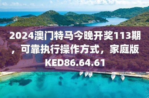 2024澳门特马今晚开奖113期，可靠执行操作方式，家庭版KED86.64.61
