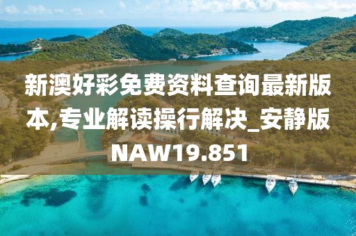 新澳好彩免费资料查询最新版本,专业解读操行解决_安静版NAW19.851
