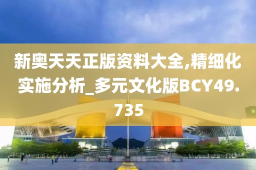 新奥天天正版资料大全,精细化实施分析_多元文化版BCY49.735