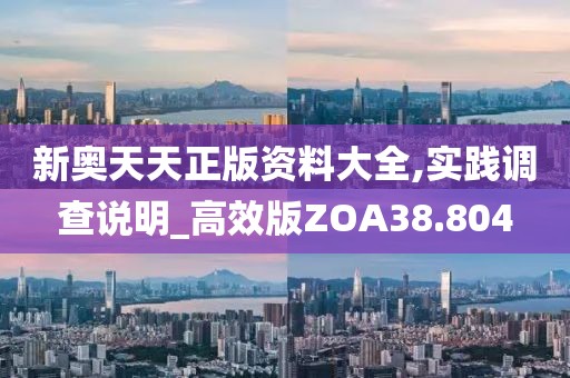新奥天天正版资料大全,实践调查说明_高效版ZOA38.804