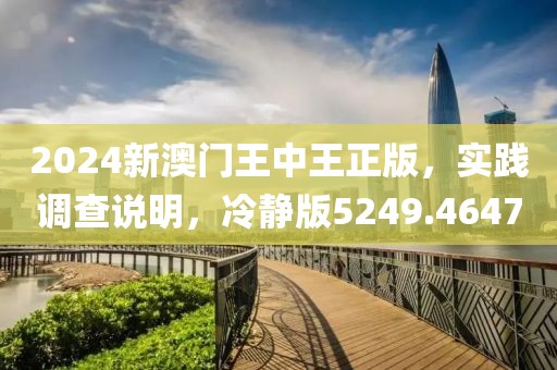 2024新澳门王中王正版，实践调查说明，冷静版5249.4647