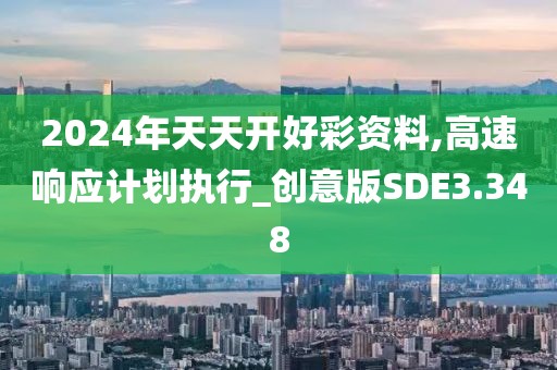 2024年天天开好彩资料,高速响应计划执行_创意版SDE3.348