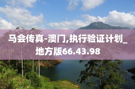 马会传真-澳门,执行验证计划_地方版66.43.98
