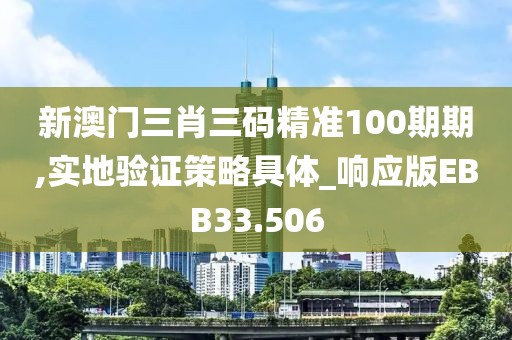 新澳门三肖三码精准100期期,实地验证策略具体_响应版EBB33.506