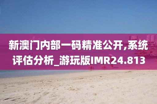 新澳门内部一码精准公开,系统评估分析_游玩版IMR24.813