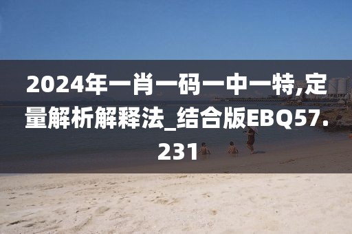 2024年一肖一码一中一特,定量解析解释法_结合版EBQ57.231