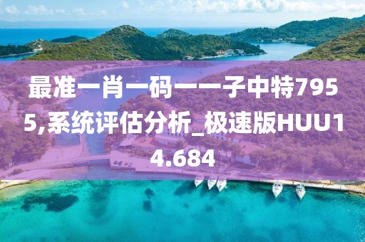 最准一肖一码一一子中特7955,系统评估分析_极速版HUU14.684