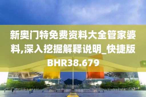 新奥门特免费资料大全管家婆料,深入挖掘解释说明_快捷版BHR38.679